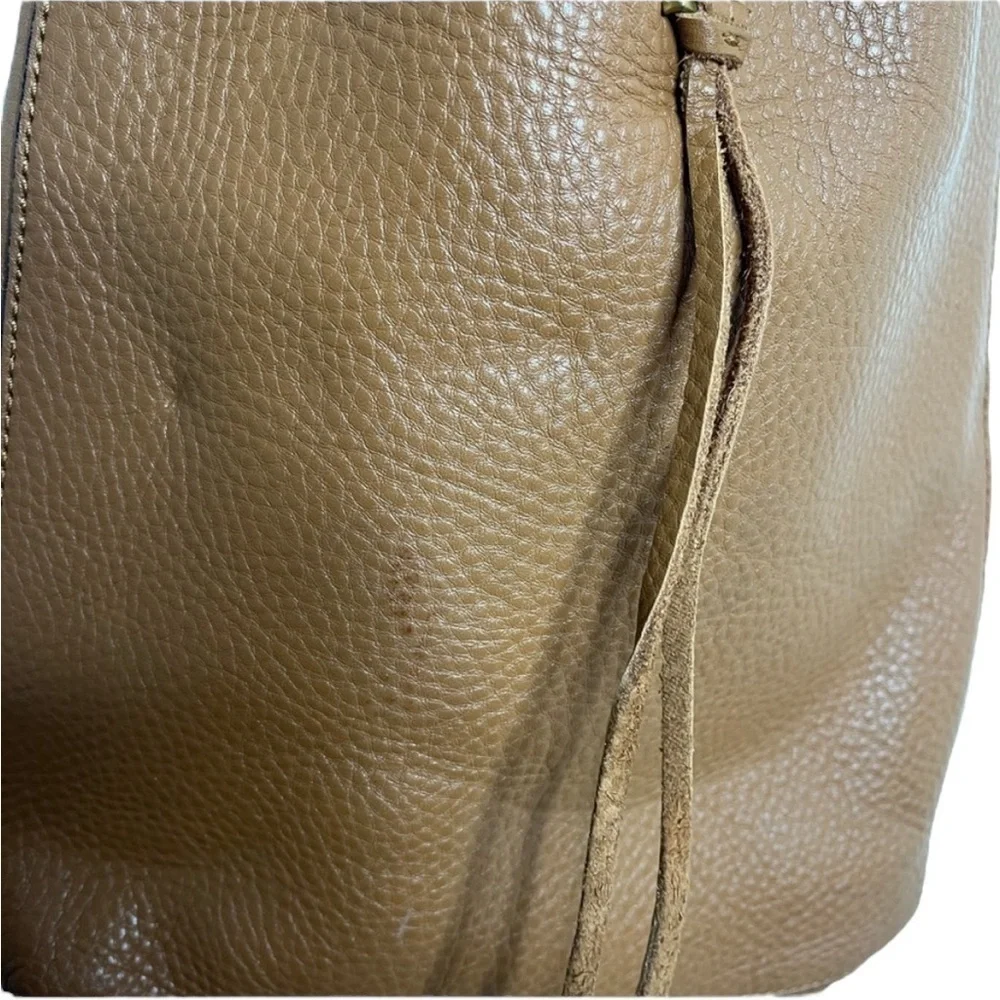 Rebecca Minkoff Darren Tan Leather Twist Shoulder Bag BLEMISH